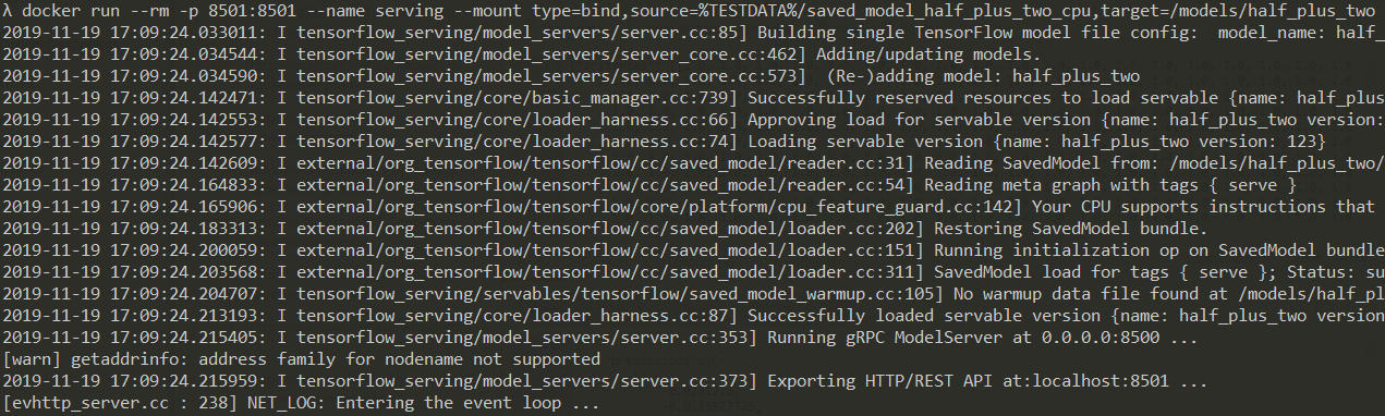 TensorFlow + Docker MNIST Classifier - Serving Models