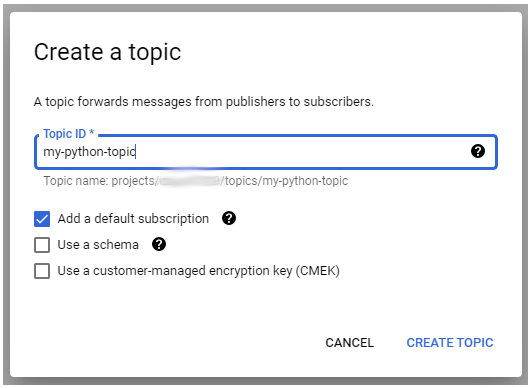 Setting up a GCP Pub/Sub Integration with Python